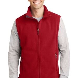 Men's Red Fleece Vest